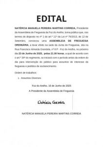ASSEMBLEIA DE FREGUESIA ORDINÁRIA