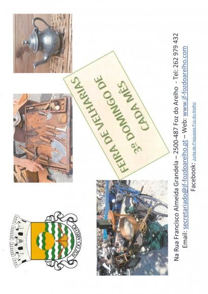 FEIRA DE VELHARIAS - TERCEIRO DOMINGO DE CADA M&Ecirc;S