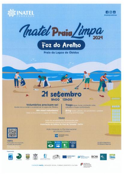 INATEL PRAIA LIMPA 2024 - 21 setembro 2024 09:00 -  Foz do Arelho