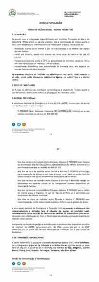 AVISO &Agrave; POPULA&Ccedil;&Atilde;O